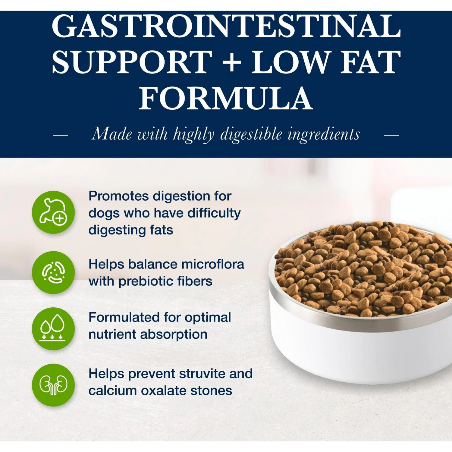 Blue Buffalo Natural Veterinary Diet GI Gastrointestinal Support Low Fat Dry Dog Food 5 Blue Buffalo Natural Veterinary Diet GI Gastrointestinal Support Low Fat Dry Dog Food - Image 3