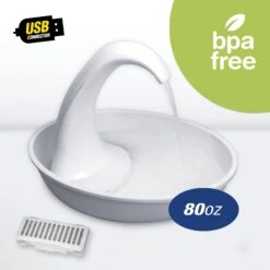 Pioneer Pet Swan Cat Drinking Fountain -Blue Buffalo Shop 177916 PT3. AC SS1800 V1598662338