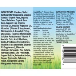 OrgaNOMics Chicken Dinner Grain-Free Pate Wet Dog Food 9 OrgaNOMics Chicken Dinner Grain-Free Pate Wet Dog Food -Blue Buffalo Shop 178033 PT1. AC SS1800 V1677162260