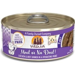 Weruva Classic Cat Meal Or No Deal Chicken & Beef Pate Canned Cat Food