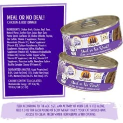 Weruva Classic Cat Meal Or No Deal Chicken & Beef Pate Canned Cat Food -Blue Buffalo Shop 178184 PT5. AC SS1800 V1674149987