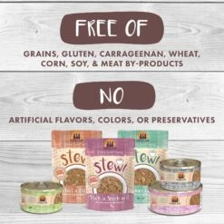 Weruva Classic Cat Taco Stewsday Beef, Chicken & Salmon In Gravy Canned Cat Food -Blue Buffalo Shop 178209 PT4. AC SS1800 V1672255942