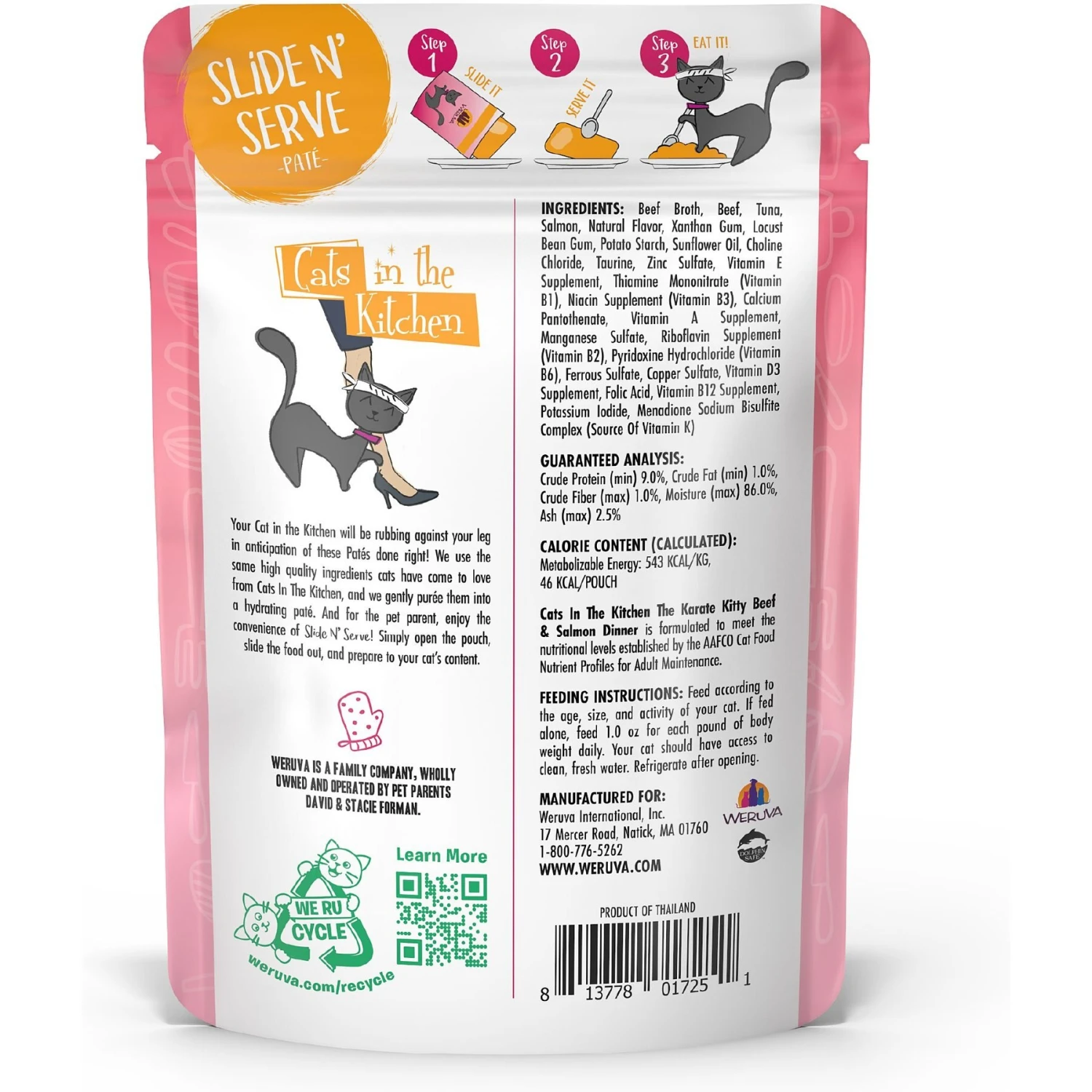 Weruva Cats In The Kitchen The Karate Kitty With Beef & Salmon Grain-Free Cat Food Pouches 5 Weruva Cats In The Kitchen The Karate Kitty With Beef & Salmon Grain-Free Cat Food Pouches - Image 3