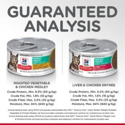 Hill's Science Diet Adult Perfect Weight Vegetable & Chicken & Liver & Chicken Variety Pack Canned Cat Food -Blue Buffalo Shop 181105 PT7. AC SS1800 V1595643062