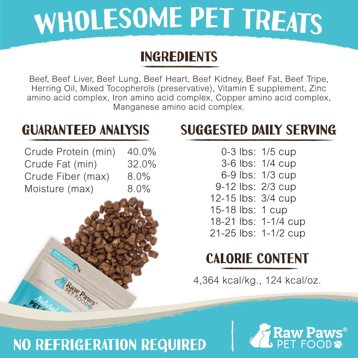 Raw Paws All Natural Freeze-Dried Grass-Fed Beef Recipe Dog & Cat Treats 6 Raw Paws All Natural Freeze-Dried Grass-Fed Beef Recipe Dog & Cat Treats - Image 4