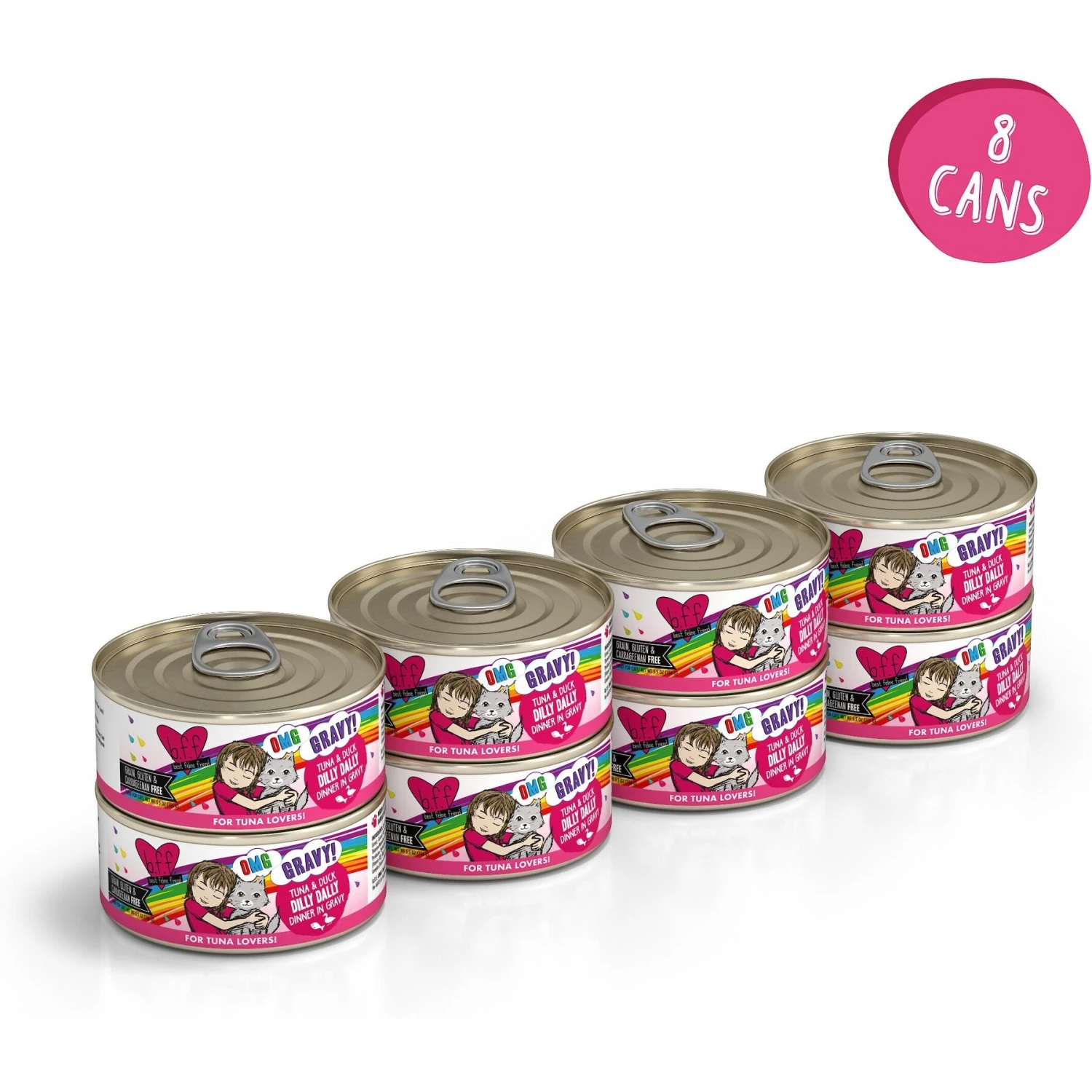 BFF OMG Dilly Dally! Tuna & Duck Flavor Wet Canned Cat Food 4 BFF OMG Dilly Dally! Tuna & Duck Flavor Wet Canned Cat Food - Image 2