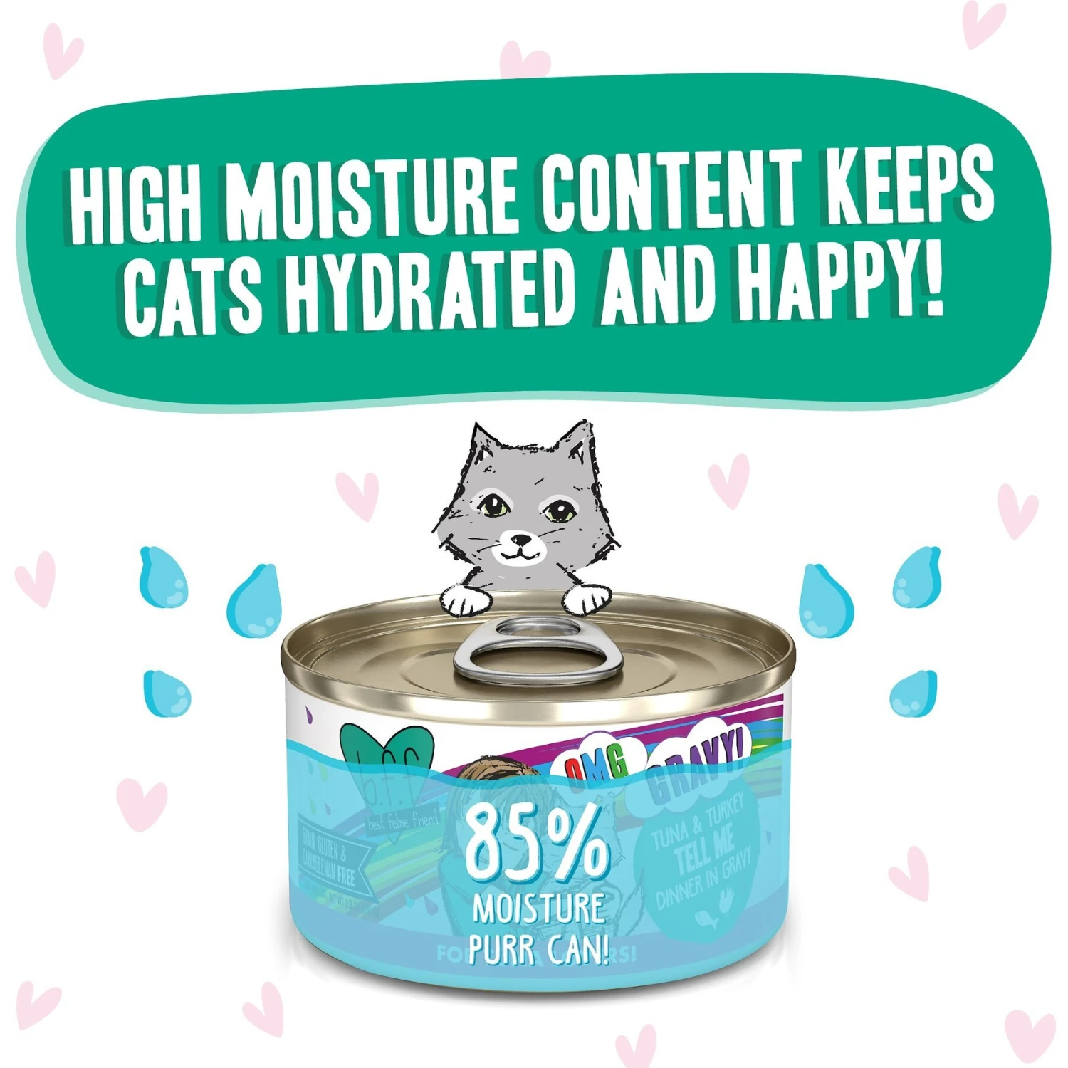 BFF OMG Tell Me! Tuna & Turkey Flavor Wet Canned Cat Food 6 BFF OMG Tell Me! Tuna & Turkey Flavor Wet Canned Cat Food - Image 4