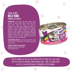 BFF OMG Belly Rubs! Tuna & Beef Wet Canned Cat Food 17 BFF OMG Belly Rubs! Tuna & Beef Wet Canned Cat Food -Blue Buffalo Shop 182258 PT6. AC SS1800 V1647900152