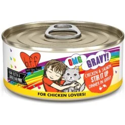 BFF OMG Stir It Up! Chicken & Salmon In Gravy Wet Canned Cat Food