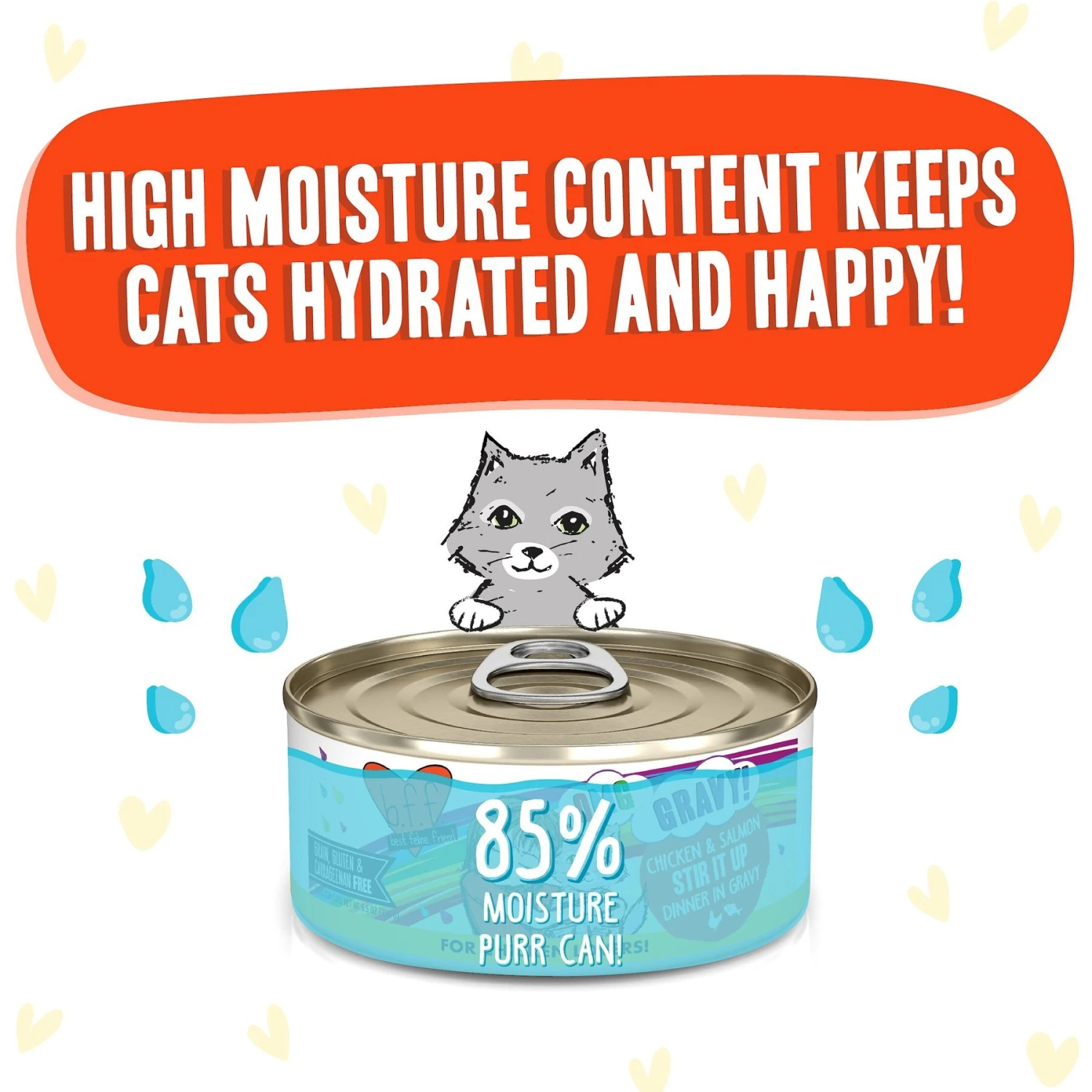 BFF OMG Stir It Up! Chicken & Salmon In Gravy Wet Canned Cat Food 6 BFF OMG Stir It Up! Chicken & Salmon In Gravy Wet Canned Cat Food - Image 4
