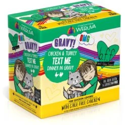 BFF OMG Text Me! Chicken & Turkey In Gravy Wet Cat Food Pouches 12 BFF OMG Text Me! Chicken & Turkey In Gravy Wet Cat Food Pouches -Blue Buffalo Shop 182282 PT1. AC SS1800 V1644911228