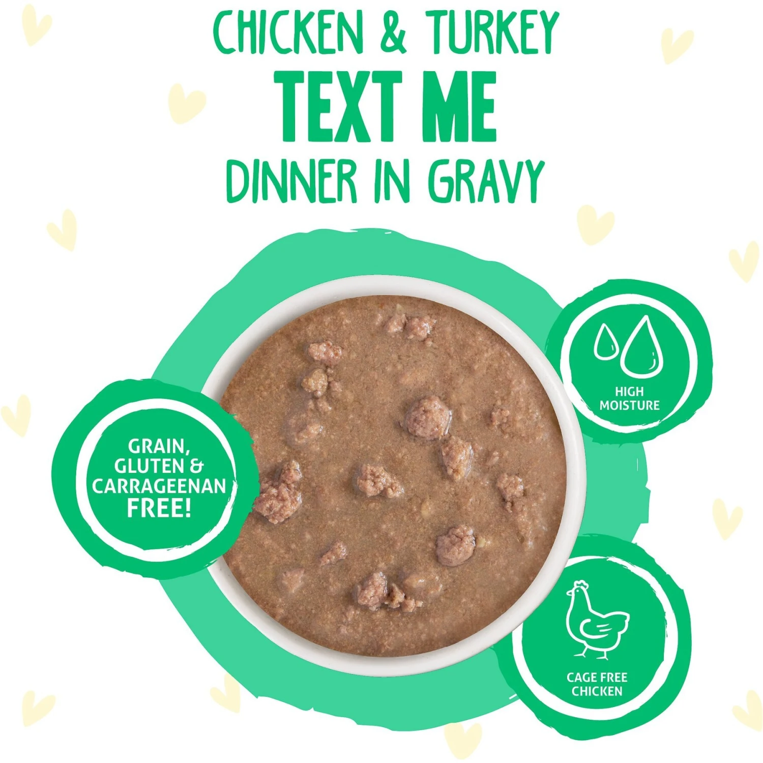 BFF OMG Text Me! Chicken & Turkey In Gravy Wet Cat Food Pouches 5 BFF OMG Text Me! Chicken & Turkey In Gravy Wet Cat Food Pouches - Image 3