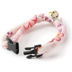 Necoichi Chirimen Sakura Breakaway Cat Collar With Bell -Blue Buffalo Shop 183473 PT2. AC SS1800 V1644915748