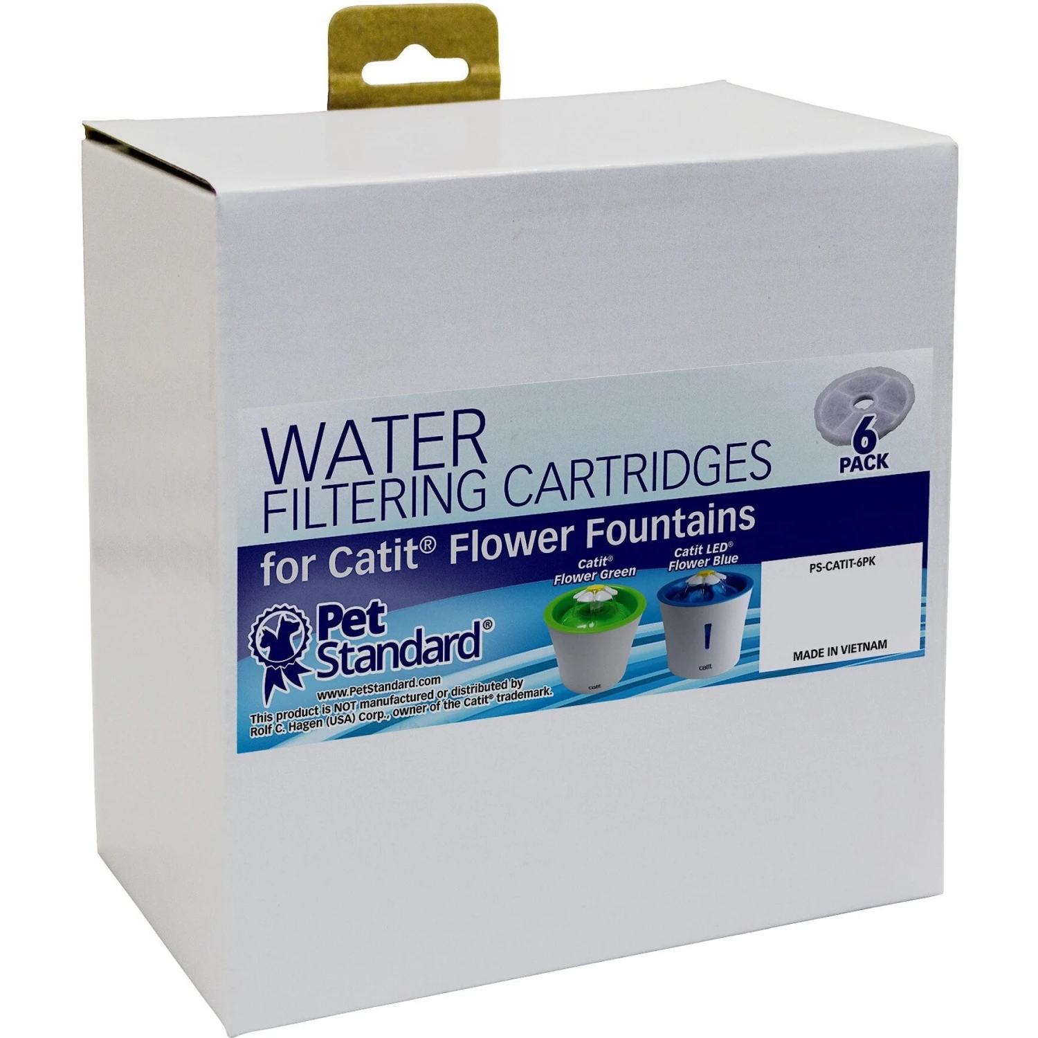 Pet Standard Charcoal Filters For Catit Fountains, 6 Count 3 Pet Standard Charcoal Filters For Catit Fountains, 6 Count