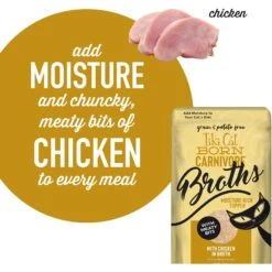 Tiki Cat Broths Chicken In Broth With Meaty Bits Grain-Free Wet Cat Food Topper, 1.3-oz Pouch, Case Of 12 15 Tiki Cat Broths Chicken In Broth With Meaty Bits Grain-Free Wet Cat Food Topper, 1.3-oz Pouch, Case Of 12 -Blue Buffalo Shop 186295 PT4. AC SS1800 V1702938300