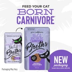 Tiki Cat Broths Duck & Chicken In Broth With Meaty Bits Grain-Free Wet Cat Food Topper, 1.3-oz Pouch, Case Of 12 12 Tiki Cat Broths Duck & Chicken In Broth With Meaty Bits Grain-Free Wet Cat Food Topper, 1.3-oz Pouch, Case Of 12 -Blue Buffalo Shop 186299 PT1. AC SS1800 V1702938249