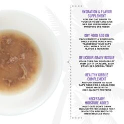 Tiki Cat Broths Duck & Chicken In Broth With Meaty Bits Grain-Free Wet Cat Food Topper, 1.3-oz Pouch, Case Of 12 14 Tiki Cat Broths Duck & Chicken In Broth With Meaty Bits Grain-Free Wet Cat Food Topper, 1.3-oz Pouch, Case Of 12 -Blue Buffalo Shop 186299 PT3. AC SS1800 V1702938248