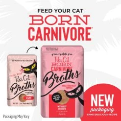 Tiki Cat Broths Beef In Broth With Meaty Bits Grain-Free Wet Cat Food Topper, 1.3-oz Pouch, Case Of 12 12 Tiki Cat Broths Beef In Broth With Meaty Bits Grain-Free Wet Cat Food Topper, 1.3-oz Pouch, Case Of 12 -Blue Buffalo Shop 186301 PT1. AC SS1800 V1702938246