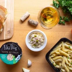 Tiki Dog Taste Of Italy Chicken, Pasta & Carbonara Recipe In Broth Wet Dog Food, 3-oz Cup, Case Of 4 -Blue Buffalo Shop 186333 PT6. AC SS1800 V1576623205