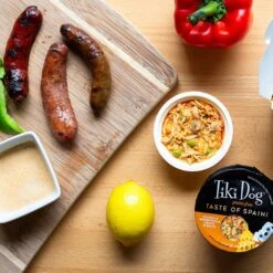 Tiki Dog Taste Of Spain Chicken & Shrimp Paella Recipe In Broth Gluten-Free Wet Dog Food, 3-oz Cup, Case Of 4 -Blue Buffalo Shop 186337 PT6. AC SS1800 V1576623283