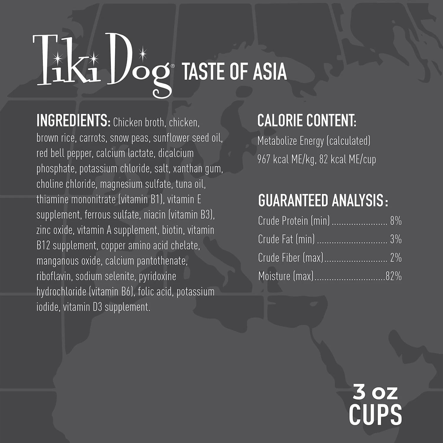 Tiki Dog Taste Of Asia Chicken & Snow Peas Stir Fry Recipe In Broth Gluten-Free Wet Dog Food, 3-oz Cup, Case Of 4 8 Tiki Dog Taste Of Asia Chicken & Snow Peas Stir Fry Recipe In Broth Gluten-Free Wet Dog Food, 3-oz Cup, Case Of 4 - Image 6