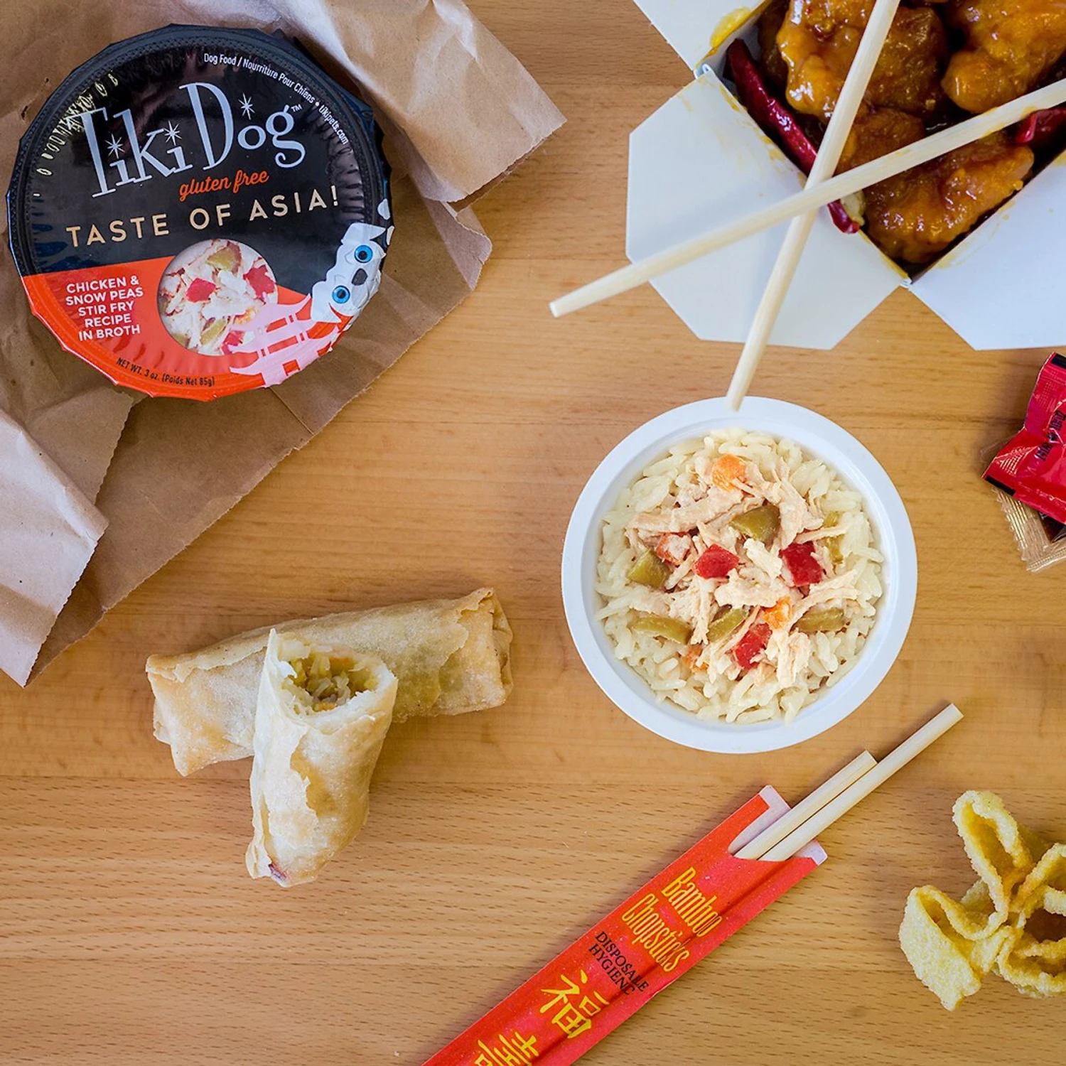 Tiki Dog Taste Of Asia Chicken & Snow Peas Stir Fry Recipe In Broth Gluten-Free Wet Dog Food, 3-oz Cup, Case Of 4 9 Tiki Dog Taste Of Asia Chicken & Snow Peas Stir Fry Recipe In Broth Gluten-Free Wet Dog Food, 3-oz Cup, Case Of 4 - Image 7