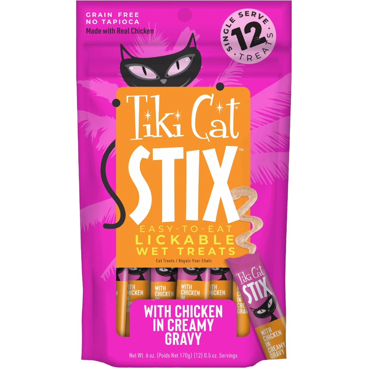 Tiki Cat Stix Chicken Grain-Free Cat Food Topper 3 Tiki Cat Stix Chicken Grain-Free Cat Food Topper