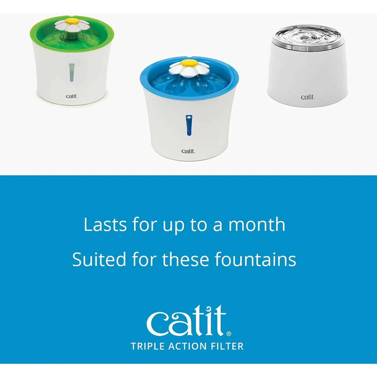 Catit 2.0 Flower Fountain Triple Action Water Filter, 12 Count 7 Catit 2.0 Flower Fountain Triple Action Water Filter, 12 Count - Image 5