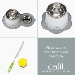 Catit Fresh & Clear Stainless Steel Top Cat Fountain, 64-oz 18 Catit Fresh & Clear Stainless Steel Top Cat Fountain, 64-oz -Blue Buffalo Shop 191608 PT7. AC SS1800 V1628096467