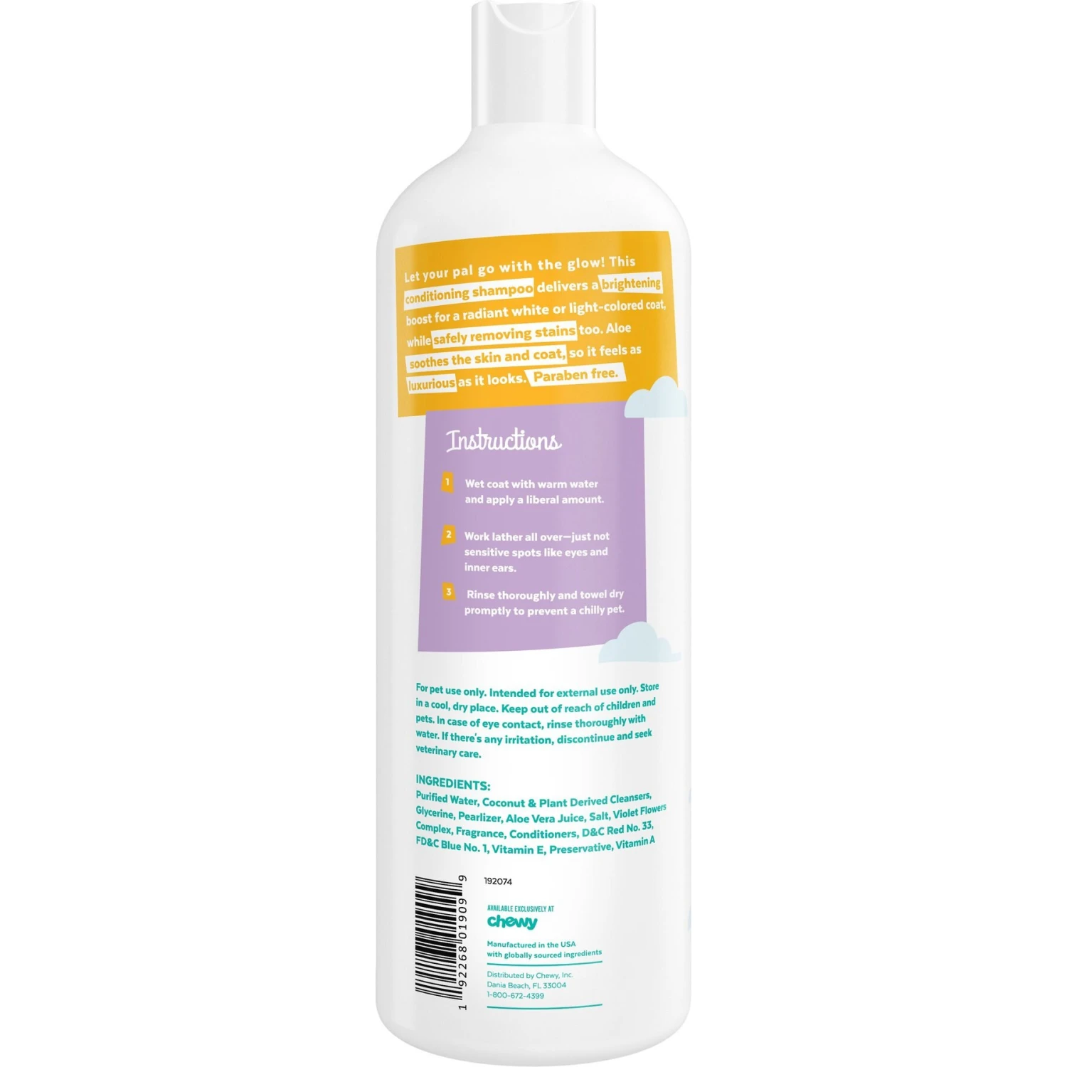 Frisco Brightening Cat & Dog Shampoo With Aloe 4 Frisco Brightening Cat & Dog Shampoo With Aloe - Image 2