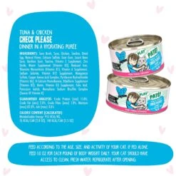 BFF Play Pate Lovers Tuna & Chicken Check Please Wet Cat Food -Blue Buffalo Shop 192232 PT6. AC SS1800 V1649725596
