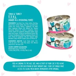 BFF Play Pate Lovers Tuna & Turkey T.T.Y.L. Wet Cat Food 17 BFF Play Pate Lovers Tuna & Turkey T.T.Y.L. Wet Cat Food -Blue Buffalo Shop 192244 PT6. AC SS1800 V1649736093