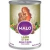 Halo Lamb Stew Adult Canned Dog Food -Blue Buffalo Shop 194484 Main. AC SS1800 V1583443695