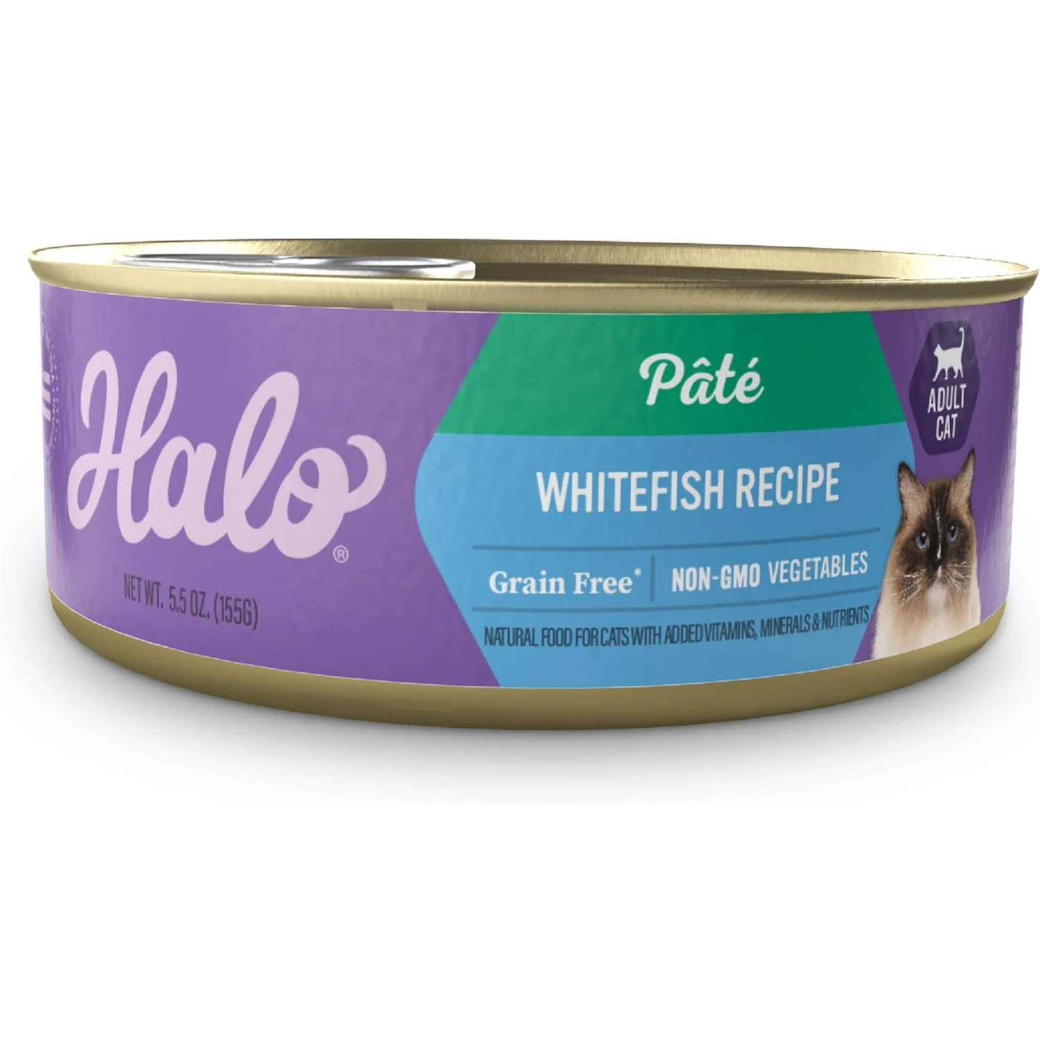 Halo Whitefish Recipe With Real Whole Whitefish Pate Grain-Free Indoor Cat Wet Cat Food 3 Halo Whitefish Recipe With Real Whole Whitefish Pate Grain-Free Indoor Cat Wet Cat Food