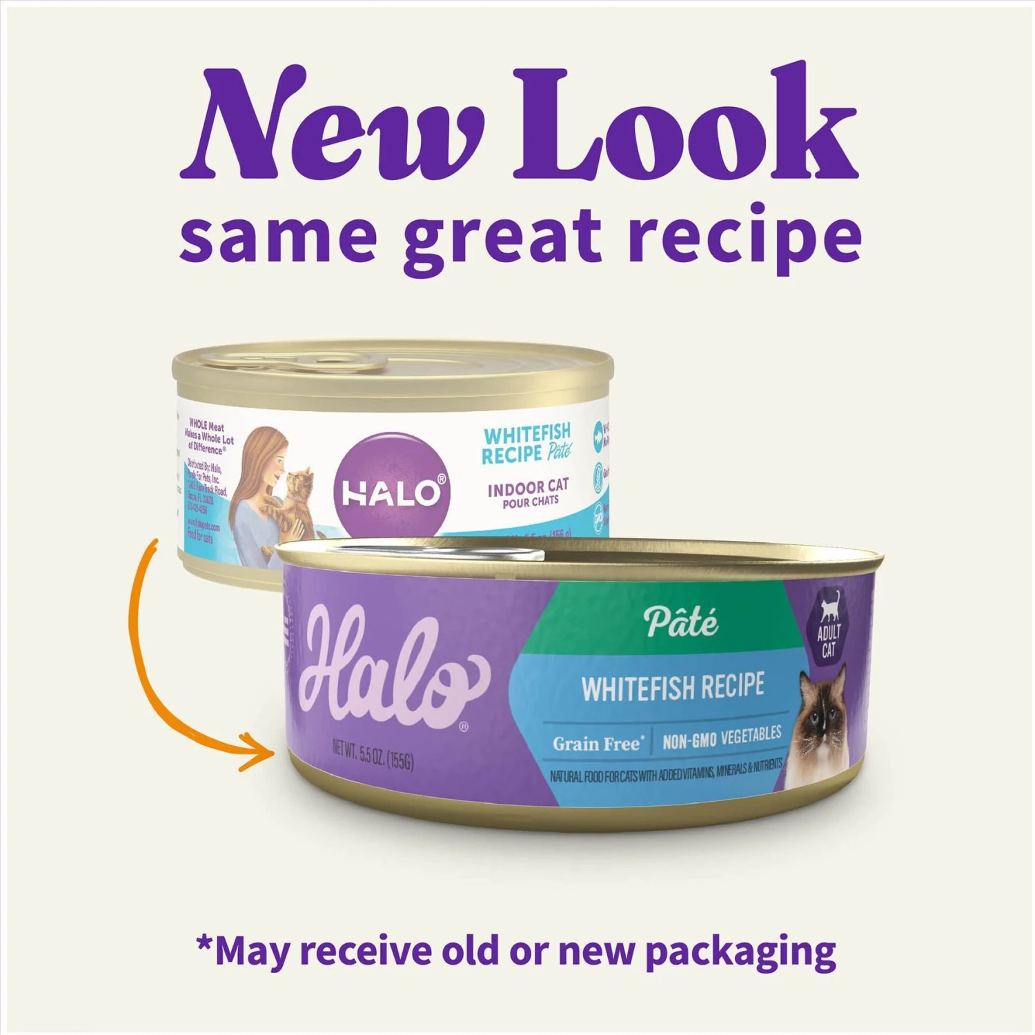 Halo Whitefish Recipe With Real Whole Whitefish Pate Grain-Free Indoor Cat Wet Cat Food 4 Halo Whitefish Recipe With Real Whole Whitefish Pate Grain-Free Indoor Cat Wet Cat Food - Image 2