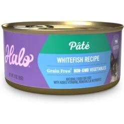 Halo Whitefish Recipe With Real Whole Whitefish Pate Grain-Free Wet Kitten Food