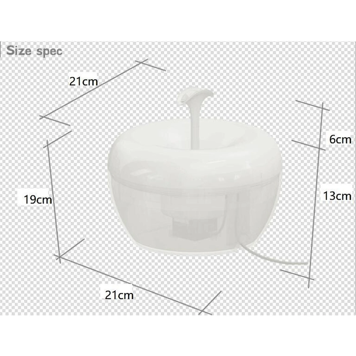 Pawoof Plastic Cat Fountain 4 Pawoof Plastic Cat Fountain - Image 2