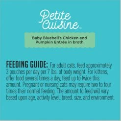 Petite Cuisine Baby Bluebell's Chicken & Pumpkin Entrée In Broth Grain-Free Wet Cat Food, 2.8-oz Can, Case Of 24 -Blue Buffalo Shop 200540 PT7. AC SS1800 V1571282049
