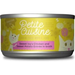 Petite Cuisine Sweet Ivy's Chicken & Sweet Potato Entrée In Broth Grain-Free Wet Cat Food, 2.8-oz Can, Case Of 24