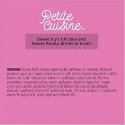 Petite Cuisine Sweet Ivy's Chicken & Sweet Potato Entrée In Broth Grain-Free Wet Cat Food, 2.8-oz Can, Case Of 24 -Blue Buffalo Shop 200542 PT5. AC SS1800 V1571282067