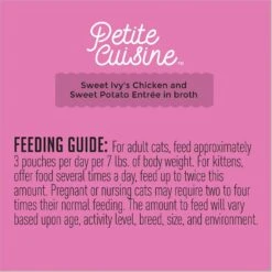 Petite Cuisine Sweet Ivy's Chicken & Sweet Potato Entrée In Broth Grain-Free Wet Cat Food, 2.8-oz Can, Case Of 24 -Blue Buffalo Shop 200542 PT7. AC SS1800 V1571282071