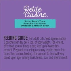 Petite Cuisine Sister Rose's Tuna, Pumpkin & Ocean Whitefish Entrée In Broth Grain-Free Wet Cat Food, 2.8-oz Can, Case Of 24 17 Petite Cuisine Sister Rose's Tuna, Pumpkin & Ocean Whitefish Entrée In Broth Grain-Free Wet Cat Food, 2.8-oz Can, Case Of 24 -Blue Buffalo Shop 200544 PT7. AC SS1800 V1571282081