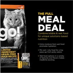 Go! Solutions Sensitivities Limited Ingredient Duck Grain-Free Dry Cat Food -Blue Buffalo Shop 202256 PT5. AC SS1800 V1638570983