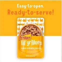 Friskies Lil' Grillers Seared Cuts With Chicken In Gravy Wet Cat Food,1.55-oz Pouches, Case Of 16 -Blue Buffalo Shop 202281 PT7. AC SS1800 V1695845976