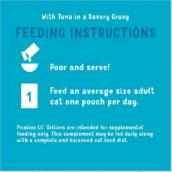 Friskies Lil' Grillers Seared Cuts With Tuna In Gravy Wet Cat Food, 1.55-oz Pouches, Case Of 16 -Blue Buffalo Shop 202285 PT8. AC SS1800 V1695836039