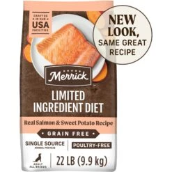 Merrick Limited Ingredient Diet Grain-Free Chicken-Free Real Salmon & Sweet Potato Recipe Dry Dog Food