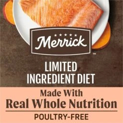 Merrick Limited Ingredient Diet Grain-Free Chicken-Free Real Salmon & Sweet Potato Recipe Dry Dog Food 14 Merrick Limited Ingredient Diet Grain-Free Chicken-Free Real Salmon & Sweet Potato Recipe Dry Dog Food -Blue Buffalo Shop 203094 PT4. AC SS1800 V1680814588