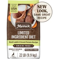 Merrick Limited Ingredient Diet Grain-Free Chicken-Free Real Lamb & Sweet Potato Recipe Dry Dog Food