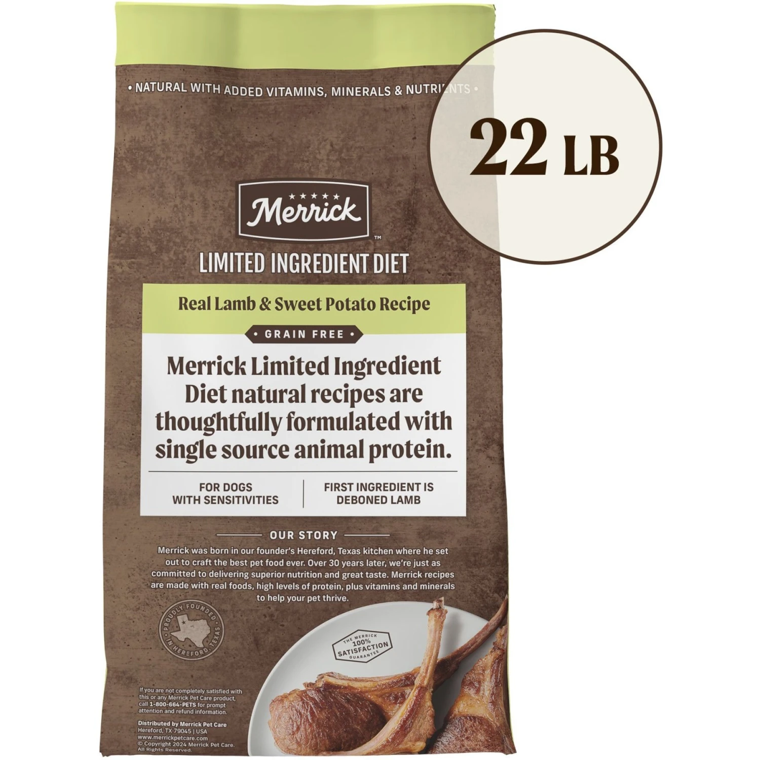 Merrick Limited Ingredient Diet Grain-Free Chicken-Free Real Lamb & Sweet Potato Recipe Dry Dog Food 5 Merrick Limited Ingredient Diet Grain-Free Chicken-Free Real Lamb & Sweet Potato Recipe Dry Dog Food - Image 3