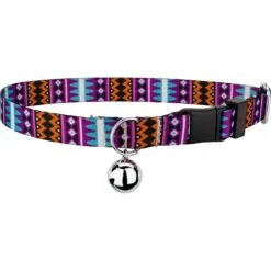 Country Brook Design Santa Fe Polyester Breakaway Cat Collar With Bell